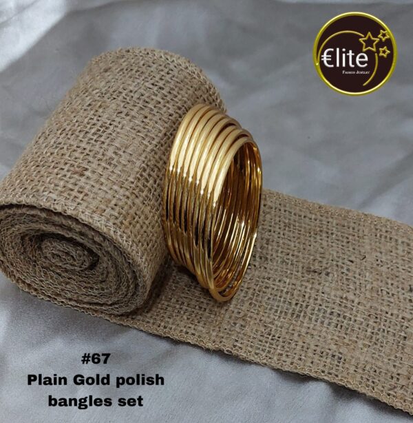 Elite Plain Gold Polish Set