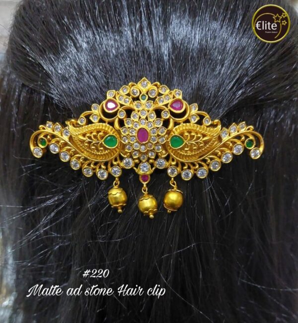 Elite Matt AD Stone Hair Clip