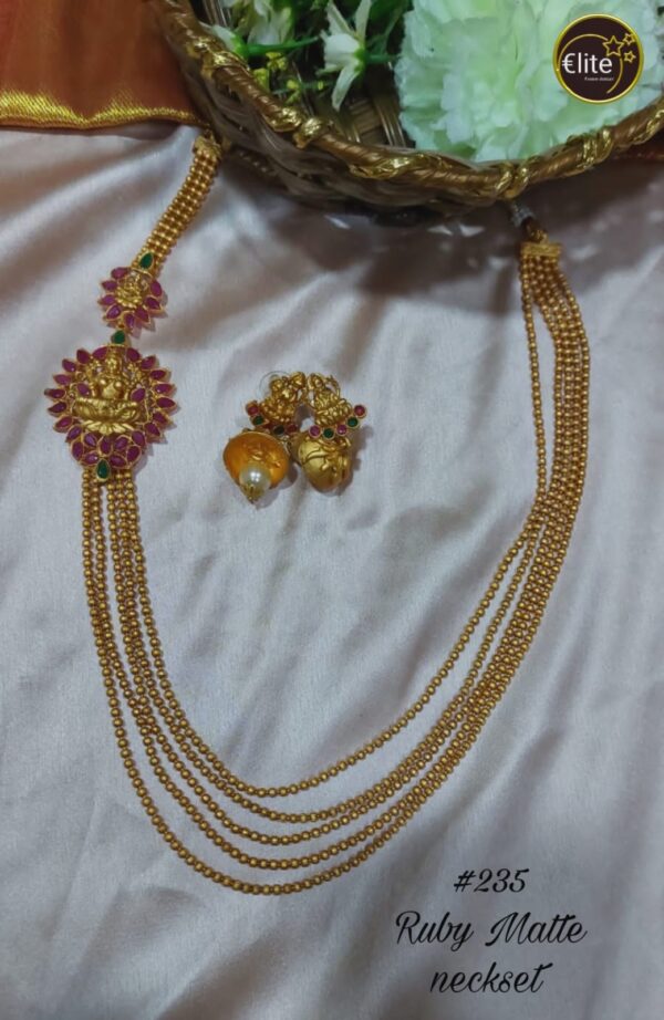 Elite Ruby Matte Necklace