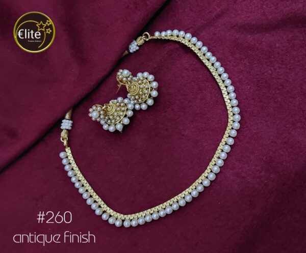 Elite Antique Finish Moti Set