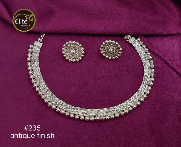 Elite Antique Finish Jewelry Set