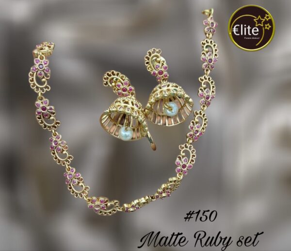 Elite Matte Ruby Neckset
